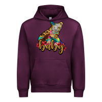 Mauve Wine baby bear Urban Hoodie - RanaPortraitStore