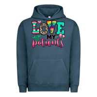 Pigment Midnight Navy love my patients nurse Urban Hoodie - RanaPortraitStore