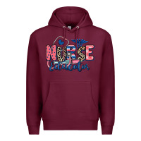 Burgundy nurse educator Premium Hoodie - RanaPortraitStore