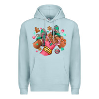 Blue Mist pink christmas black girl sneakers Premium Hoodie - RanaPortraitStore