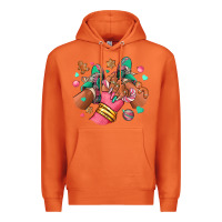 Carrot pink christmas black girl sneakers Premium Hoodie - RanaPortraitStore