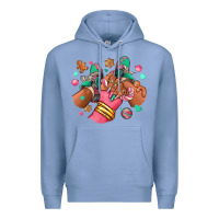 Colony Blue pink christmas black girl sneakers Premium Hoodie - RanaPortraitStore