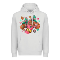 Dove Grey pink christmas black girl sneakers Premium Hoodie - RanaPortraitStore