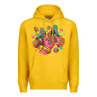 Lemon pink christmas black girl sneakers Premium Hoodie - RanaPortraitStore
