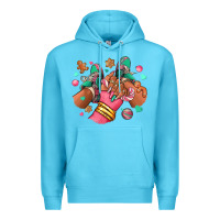 Ocean Blue pink christmas black girl sneakers Premium Hoodie - RanaPortraitStore