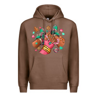 Chestnut pink christmas black girl sneakers Premium Hoodie - RanaPortraitStore