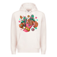Pale Pink pink christmas black girl sneakers Premium Hoodie - RanaPortraitStore
