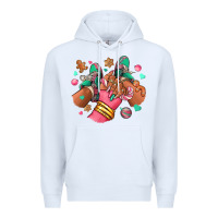 White pink christmas black girl sneakers Premium Hoodie - RanaPortraitStore
