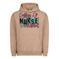 Pigment Burro coffee nurse repeat Urban Hoodie - RanaPortraitStore
