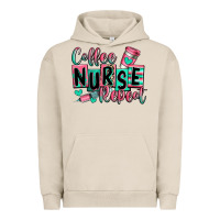 Pigment French Oak coffee nurse repeat Urban Hoodie - RanaPortraitStore