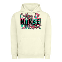 Pigment Pistachio coffee nurse repeat Urban Hoodie - RanaPortraitStore