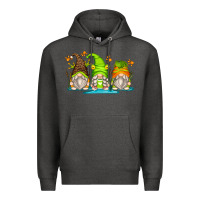 Charcoal Heather frog gnomes Premium Hoodie - Zillion Design Studio