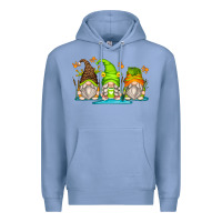 Colony Blue frog gnomes Premium Hoodie - Zillion Design Studio