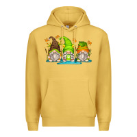 Antique Gold frog gnomes Premium Hoodie - Zillion Design Studio