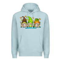 Blue Mist frog gnomes Premium Hoodie - Zillion Design Studio