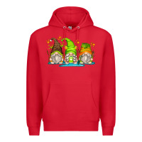 Red frog gnomes Premium Hoodie - Zillion Design Studio