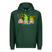 Sports Green frog gnomes Premium Hoodie - Zillion Design Studio