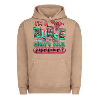 Pigment Burro im a nurse whats your superpower Urban Hoodie - RanaPortraitStore