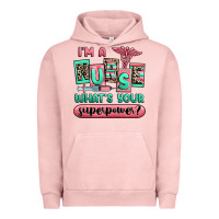 Pigment Salmon im a nurse whats your superpower Urban Hoodie - RanaPortraitStore