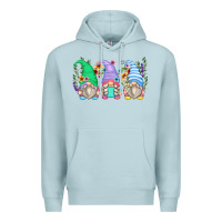 Blue Mist floral gnomes Premium Hoodie - Zillion Design Studio