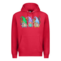 Cardinal floral gnomes Premium Hoodie - Zillion Design Studio