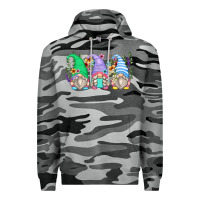 Slate Camo floral gnomes Premium Hoodie - Zillion Design Studio