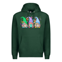 Sports Green floral gnomes Premium Hoodie - Zillion Design Studio