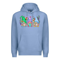 Colony Blue floral gnomes Premium Hoodie - Zillion Design Studio