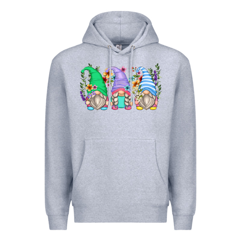 Floral Gnomes Premium Hoodie by Zillion Design Studio | Teevron