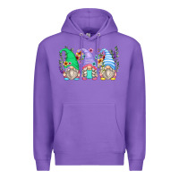 Purple floral gnomes Premium Hoodie - Zillion Design Studio