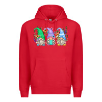 Red floral gnomes Premium Hoodie - Zillion Design Studio