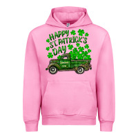 Fuchsia Pink happy st. patricks day shamrock farm truck Urban Hoodie - RanaPortraitStore
