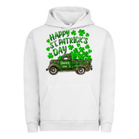 Pigment Lunar Rock happy st. patricks day shamrock farm truck Urban Hoodie - RanaPortraitStore
