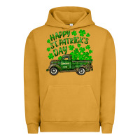 Pigment Peanut Butter happy st. patricks day shamrock farm truck Urban Hoodie - RanaPortraitStore