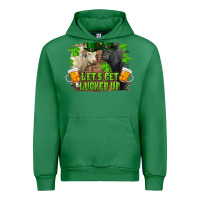 Emerald lets get lucked up charolais and black angus bull Urban Hoodie - RanaPortraitStore