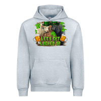 Heather Grey lets get lucked up charolais and black angus bull Urban Hoodie - RanaPortraitStore