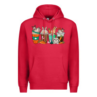 Cardinal rabbit coffee cups Premium Hoodie - texasbilliewilder