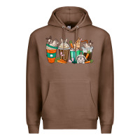 Chestnut rabbit coffee cups Premium Hoodie - texasbilliewilder