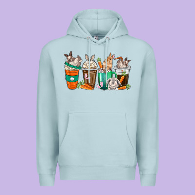 Premium Hoodie rabbit coffee cups