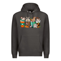 Smoke rabbit coffee cups Premium Hoodie - texasbilliewilder