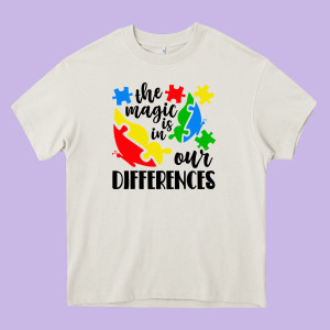 The Magic Is In Our Differences Heavy Core Tee Designed By Cowhidedigitalart