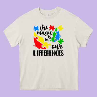 The Magic Is In Our Differences Heavy Core Tee Designed By Cowhidedigitalart