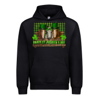 Black happy st. patricks day horses with leprechaun Urban Hoodie - RanaPortraitStore