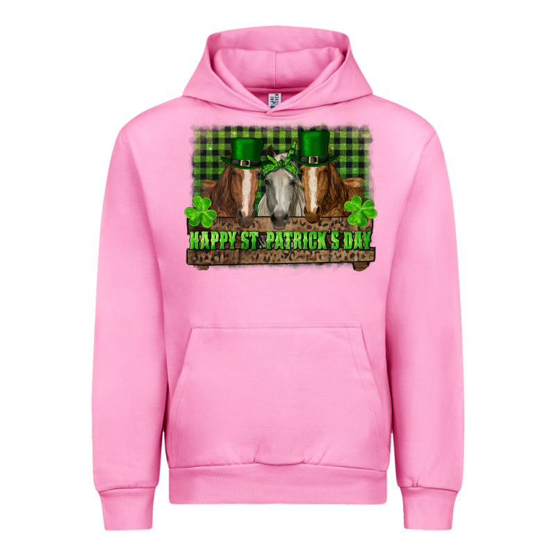 Happy St. Patricks Day Horses With Leprechaun Urban Hoodie by RanaPortraitStore | Teevron