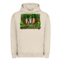 Pigment French Oak happy st. patricks day horses with leprechaun Urban Hoodie - RanaPortraitStore