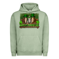 Pigment Oil Green happy st. patricks day horses with leprechaun Urban Hoodie - RanaPortraitStore