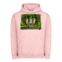 Pigment Salmon happy st. patricks day horses with leprechaun Urban Hoodie - RanaPortraitStore