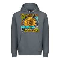 Rock raised on country and sunshine Premium Hoodie - texasbilliewilder