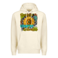Sandshell raised on country and sunshine Premium Hoodie - texasbilliewilder