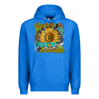 True Royal raised on country and sunshine Premium Hoodie - texasbilliewilder